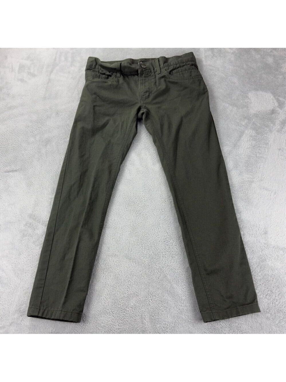 Dolce & Gabbana Green Slim Green Pants Men’s Size 48 IT